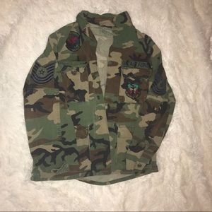 Authentic Air Force Camo Military Jacket - Unique